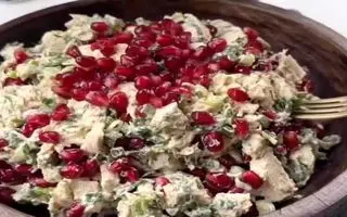 طرز تهیه سالاد انار  مجلسی ویژه شب یلدا 