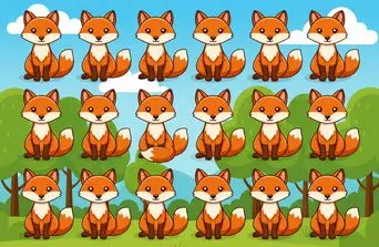 بازی فکری : باهوشا بیان خودی نشون بدن و روباه متفاوت تو 5 ثانیه پیدا کنن!