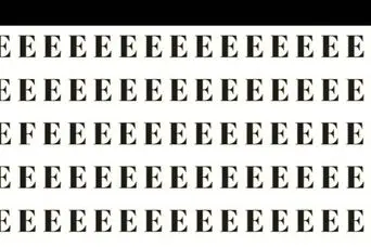 بازی فکری :  اگه ادعاته که ضریب هوشی بالا داری تو 8 ثانیه حرف F را در میان حروف دیگر پیدا کن!