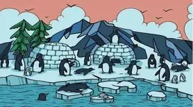 بازی فکری : فقط اوناییکه چشم و مغزشون مثل خلبان ها کار میکنه تو ۸ ثانیه پنگوئن رو پیدا می کنند!