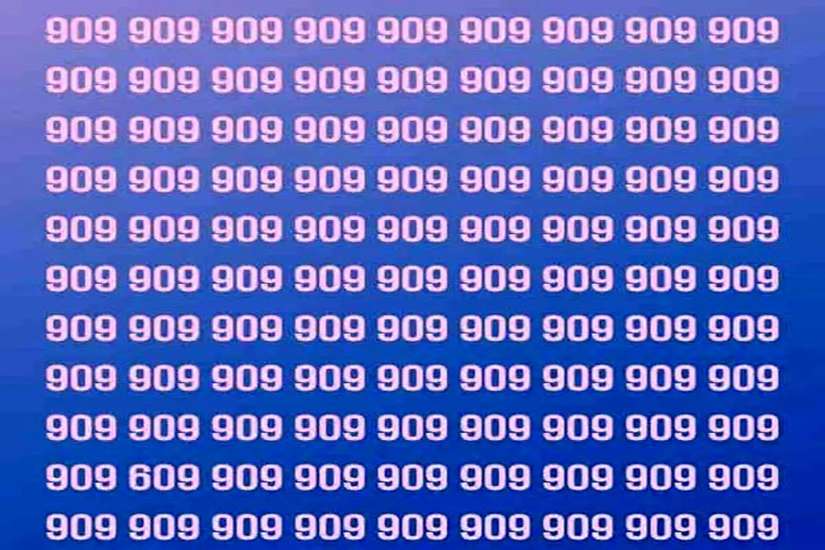 بازی فکری : اگر دید عقابی دارد عدد 609  را در 6 ثانیه پیدا کنید!