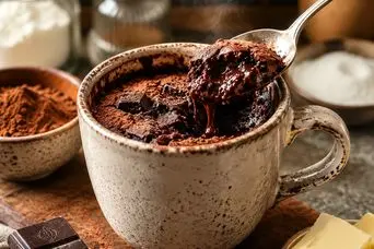 طرز تهیه براونی شکلاتی در لیوان در ۵ دقیقه: بدون نیاز به فر یا ظرف اضافی