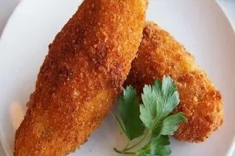 طرز تهیه استریپس سیب‌زمینی در خانه | فست‌فود خانگی بدون گوشت و مرغ
