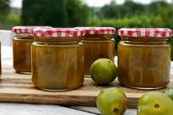 طرز تهیه مربای گوجه سبز بدون شکرک زدن