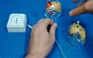 شارژ رایگان موبایل با یک سیب زمینی |هرجا که برق نبود گوشی خود را با سیب زمینی شارژ کنید