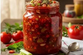 طرز تهیه ترشی گوجه فرنگی رنده شده؛ راهنمای یک ترشی خوشمزه و پاییزه