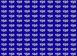 بازی فکری : فقط کسانی که چشمان عقابی دارند می‌ توانند عدد 140 را پیدا کنند!