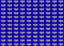 بازی فکری : فقط کسانی که چشمان عقابی دارند می‌ توانند عدد 140 را پیدا کنند!