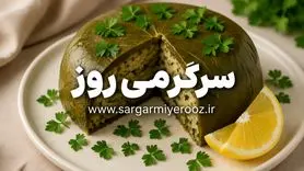ناهار امروز؛ طرز تهیه کیک دلمه برگ مو+ نکات و فوت‌و‌فن ها