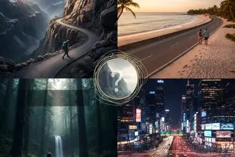 تست شخصیت شناسی : یک جاده را انتخاب کنید تا بفهمید چقدر پر جنب و جوش هستید!