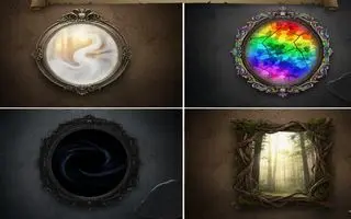 تست شخصیت شناسی : با انتخاب یک  آینه بفهمید چقدر آدم تخیلی هستید!