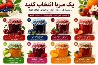 تست انتخاب مربا؛ یک مربا را انتخاب کنید و ببینید روزهای آینده چه پیامی برای شما دارد