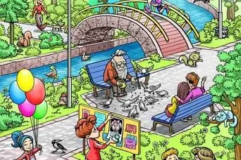 بازی فکری : اگه هوشت مثل پوآرو هست سگ گمشده رو تو 15 ثانیه پیدا گن!