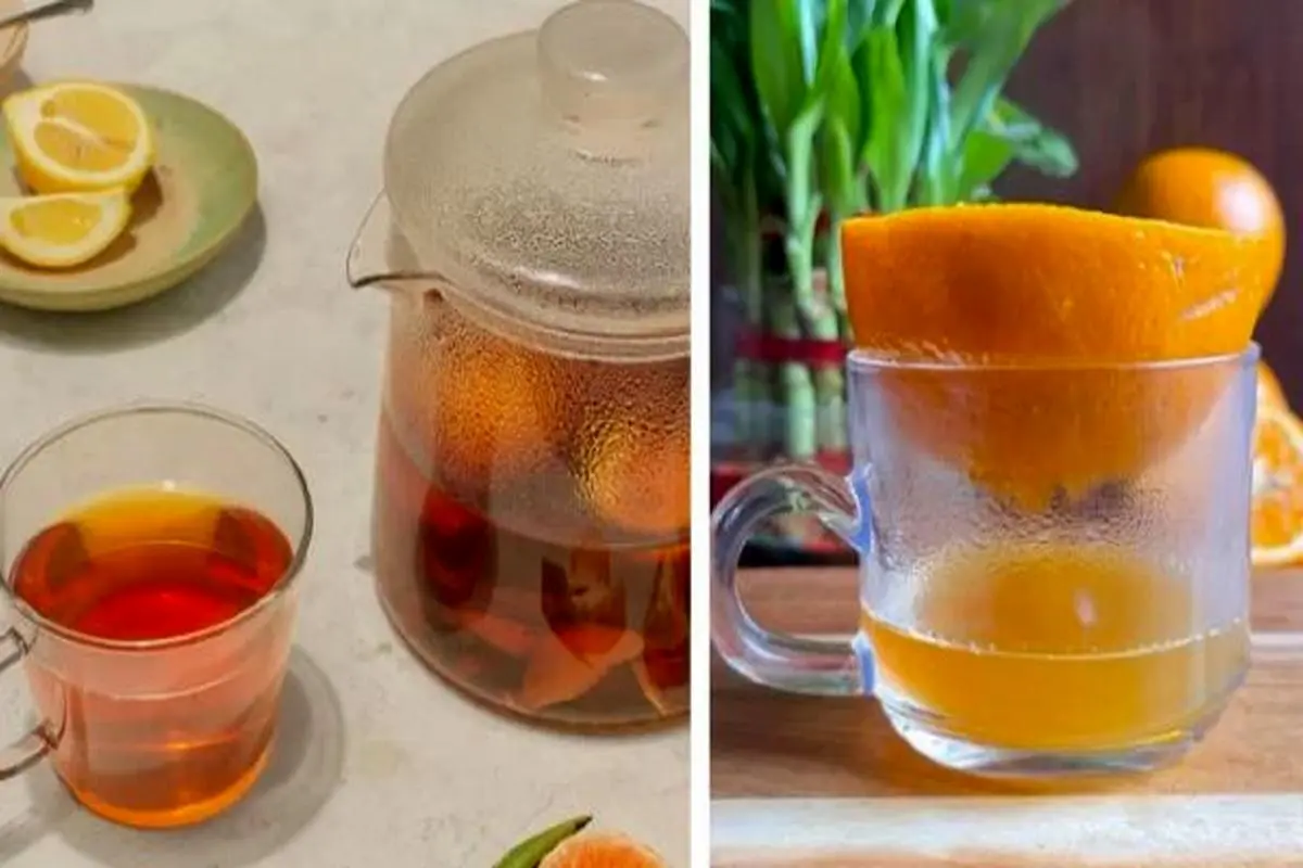 طرز تهیه چای پرتقال؛ چای مجلسی پاییزه با پوست پرتقال