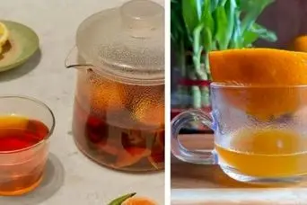 طرز تهیه چای پرتقال؛ چای مجلسی پاییزه با پوست پرتقال