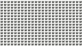 بازی فکری :  حتی افرادی با ضریب هوشی بالا نمی‌توانند در 6 ثانیه حرف M را در میان حرف‌های دیگر پیدا کنند