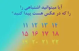 تست بینایی | میتونی تو سه سوته اشتباه تصویر رو پیدا کنی؟
