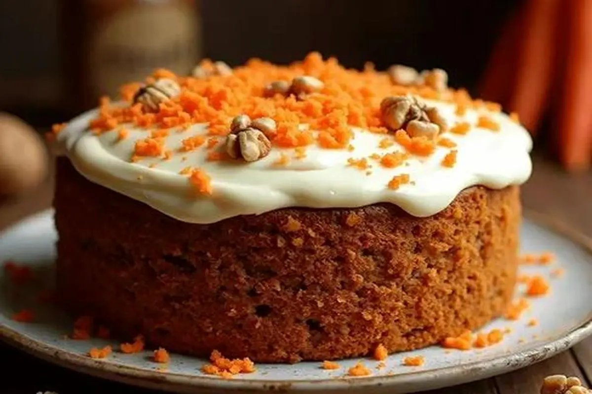 طرز تهیه کیک هویج و گردو ؛کیک پاییزی با دارچین و گردو