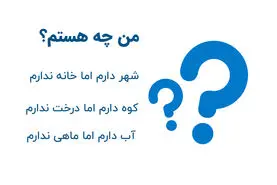 چیستان روز: من چه هستم؟ شهر دارم اما خانه ندارم کوه دارم اما درخت ندارم آب دارم اما ماهی ندارم