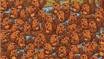 بازی فکری : 95% مردم نتوانستن در 7 ثانیه 3 تا سگ آبی متفاوت و پیدا کنند !