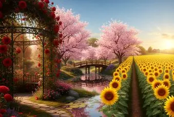 تست شخصیت شناسی : باغ گل مورد علاقت و انتخاب کن و بفهمید چقدر رمانتیک هستید!