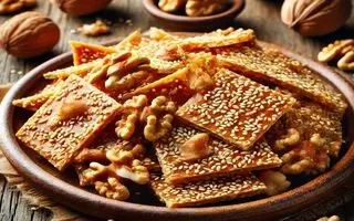 طرز تهیه سوهان گردویی یک عصرانه و میان‌ وعده خوشمزه