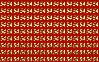 بازی فکری : فقط باهوش ها در عرض ۷ ثانیه عدد ۴۵ را در پیدا می کنند!