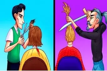 بازی فکری: نابغه ها با ضریب هوشی 150 به بالا فقط تو 4 ثانیه آرایشگر قاتل و پیدا می کنن!