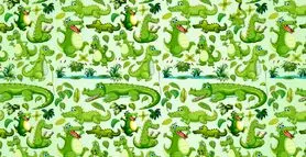 بازی فکری : فقط یک ابَر‌انسان حیوان متفاوت و در 5 ثانیه بین تمساح ها پیدا می کند!