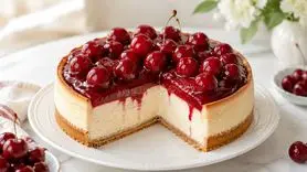 طرز تهیه دسر پنیر و گیلاس خانگی؛ خوشمزه‌ترین دسر کم هزینه بهار و تابستان