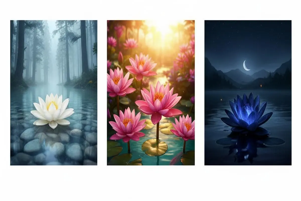 تست خود شناسی : با انتخاب یک گل نیلوفر بفهمید چقدر بی ریا هستید!