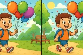بازی فکری: بیا ببین مغزت چقدر پیره؟ فقط ۱۲ ثانیه برای پیدا کردن ۳ تفاوت وقت داری!
