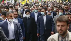  سخنرانی مهم رئیس جمهور در میدان آزادی 