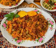 طرز تهیه لوبیا پلو مجلسی با گوشت چرخ‌کرده | دانه‌دانه، خوش‌عطر و جاافتاده