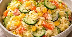 شما هرگز سالاد سیب زمینی مثل این را نچشیده اید: سالاد سیب زمینی ژاپنی که در دهان آب می شود