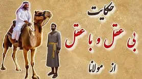 حکایت شنیدنی بی عقل و با عقل از مثنوی مولوی