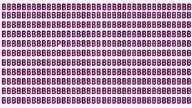 بازی فکری :حرف P پنهان شده را  بین حروف B در 7 ثانیه پیدا کنید و  ثابت کنید چشمان عقابی دارید!