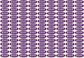 بازی فکری : برای اینکه ثابت کنی چشم هات 10 /10 هست 6 ثانیه وقت داری عدد 8859 را  پیدا کنید!