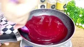 طرز تهیه راحت الحلقوم قرمز با مغز مخصوص شب یلدا