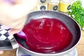 طرز تهیه راحت الحلقوم قرمز با مغز مخصوص شب یلدا