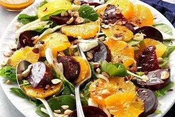 طرز تهیه سالاد پرتقال و لبو  مجلسی مخصوص پاییز