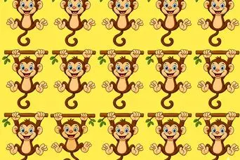 بازی فکری : میمون متفاوت کدام است؟ اگر تمرکز بالایی دارید در 5 ثانیه پیداش کنید!