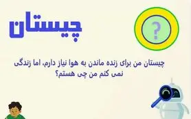 چیستان روز |  من برای زنده ماندن به هوا نیاز دارم، اما زندگی نمی کنم من چی هستم؟