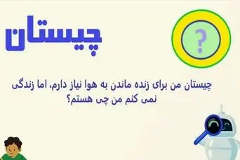 چیستان روز |  من برای زنده ماندن به هوا نیاز دارم، اما زندگی نمی کنم من چی هستم؟