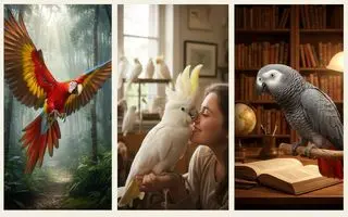 تست شخصیت شناسی : با انتخاب یک طوطی بفهمید که  سبک فکری‌ ات چگونه است!