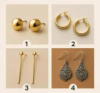 تست شخصیت شناسی : با انتخاب یک گوشواره بفهمید چقدر  اهل سادگی و صداقتی!