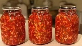 طرز تهیه ترشی گوجه فرنگی مشهدی