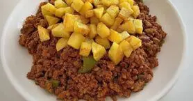 طرز تهیه واویشکا بدون گوشت | یک غذای اقتصادی با سویا و سیب‌زمینی
