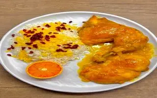 مرغ پرتقالی گیلانی؛ خوراک گرمِ شب‌ یلدا