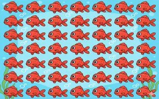 بازی فکری : باید خیلی دید عقابی داشته باشی که 2 تا ماهی متفاوت و تو 4 ثانیه پیدا کنی!